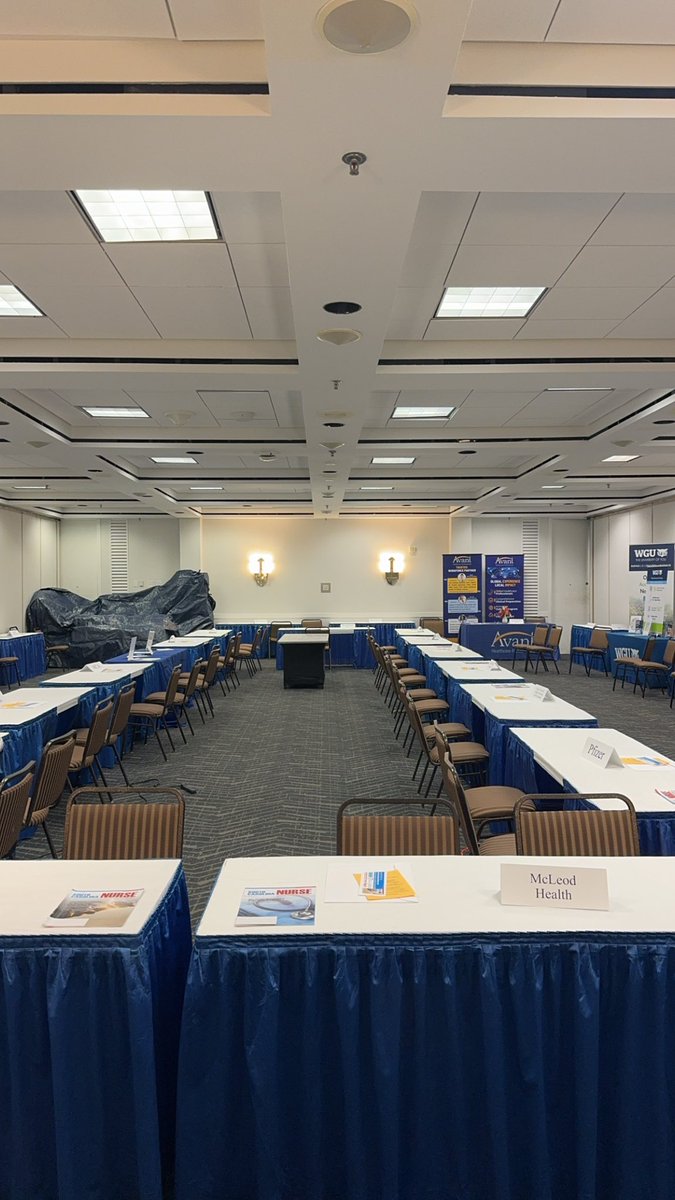 SCNursesCare's tweet photo. The stage is set. Tomorrow morning is the SCNA Convention. #scna #scnurses #scnursescare #scnurseslead https://t.co/wNtTzPZTaA