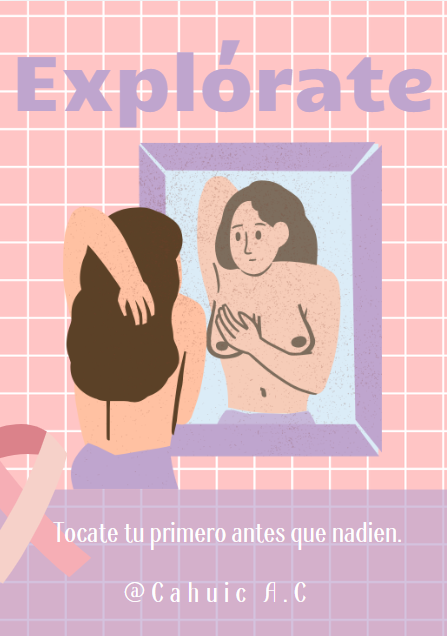 Cahuicac's tweet photo. Examínate y Explórate 
"Tócate tu primero antes que nadien".😜
#Prevencion #unpocodehumor #OctubreRosa #Cahuicac #tocateparaquenotetoque https://t.co/SQsxUbjg5J