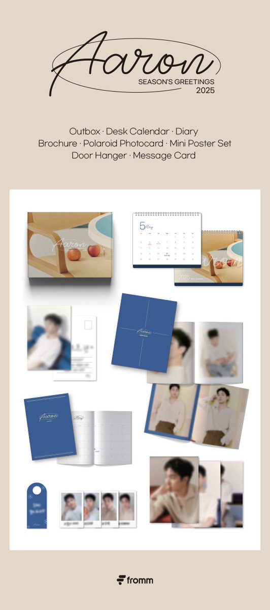 fromm_store's tweet photo. #AARON 2025 AARON SEASON'S GREETINGS OPEN🎉

🔗https://t.co/iuhAXfeP7W

🤍미공개 포토카드 2종 중 1종 증정
🤍구매자 중 추첨 통해, 팬사인회 대면 30명 &amp; 영상통화 20명 진행 예정 (중복 참여 가능)

📆10.17 15:00 ~ 10.27 23:59 (KST)

@realaaronkwak https://t.co/ITKZlDeBHd