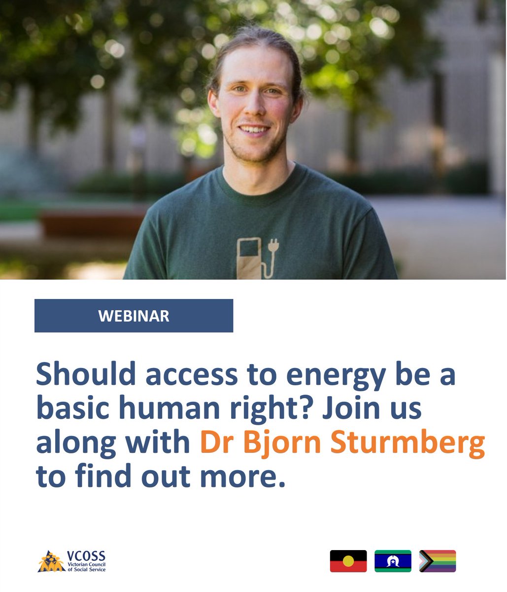 Do you consider access to energy 'essentials' like cooking, heating and cooling a basic human right? What could this do for Australian households? Register for our free webinar: events.humanitix.com/energy-as-a-ba…
