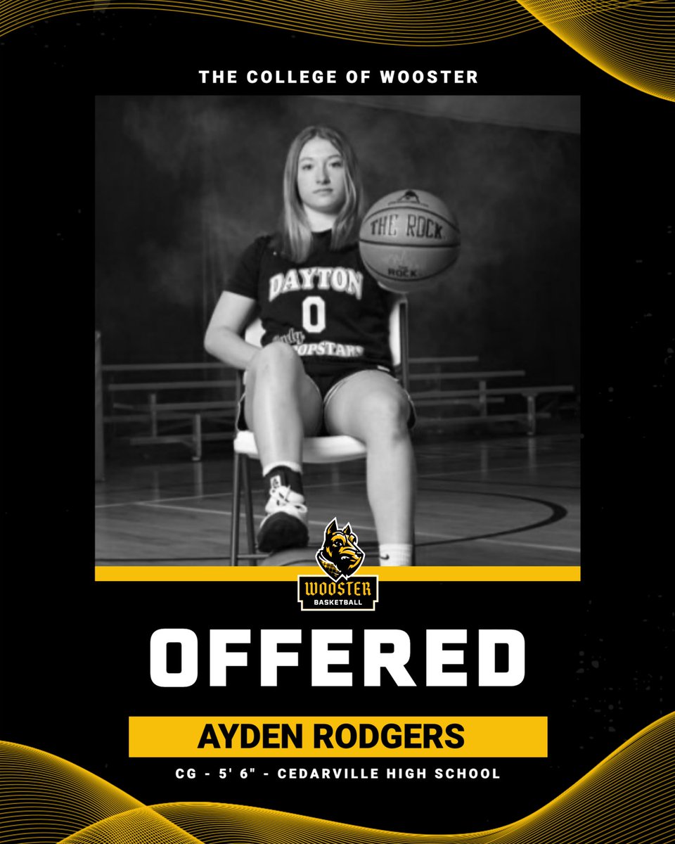 Ayden Rodgers (@ayden_rodgers0) on Twitter photo Had a great visit yesterday at The College Of Wooster and am so beyond excited and blessed to have received my first official offer from <a href="/WoosterWBB/">Wooster WBB</a> ! Thank you!!!
<a href="/DLHoopstars/">DAYTON LADY HOOPSTARS</a> Had a great visit yesterday at The College Of Wooster and am so beyond excited and blessed to have received my first official offer from <a href="/WoosterWBB/">Wooster WBB</a> ! Thank you!!!
<a href="/DLHoopstars/">DAYTON LADY HOOPSTARS</a>