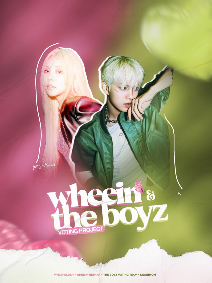 wheefolder's tweet photo. WHEEIN & THE BOYZ COLLAB

Very happy to announce WF and @InnieMooVN_WI have partnered with @TBZVotingTeam_ and @deobimom for a voting project for the 2024 MAMA Fans' Choice! 🦋

Both fandoms will now vote on #Wheein for female choice and #THEBOYZ for male! 💗

Stay tuned! 🫶🏻