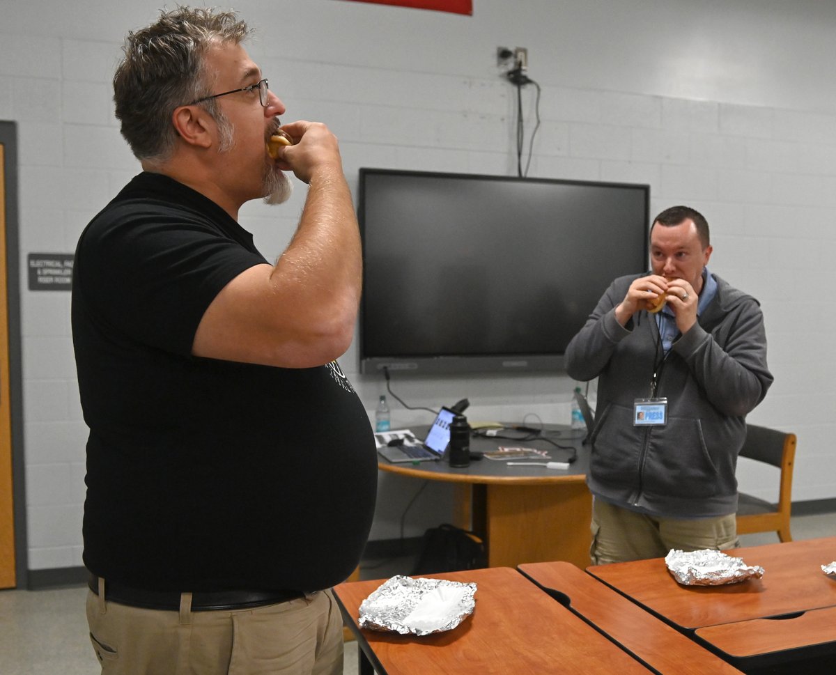 Not only did I cover two volleyball matches tonight, but I also documented the hot dog eating contest between <a href="/VHS_Snook_Math/">Mr. Snook</a> and <a href="/JoshuaMorgret/">Joshua Morgret</a>. It was a close matchup, but Mr. Snook was the winner. 🌭