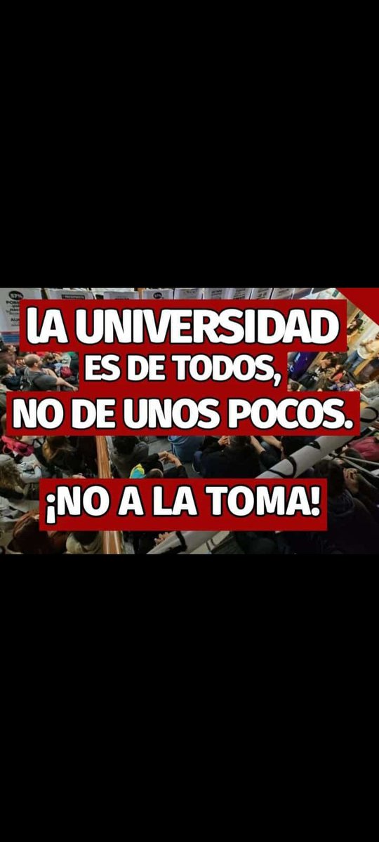 Si a la educación, no a la toma 💪🏻