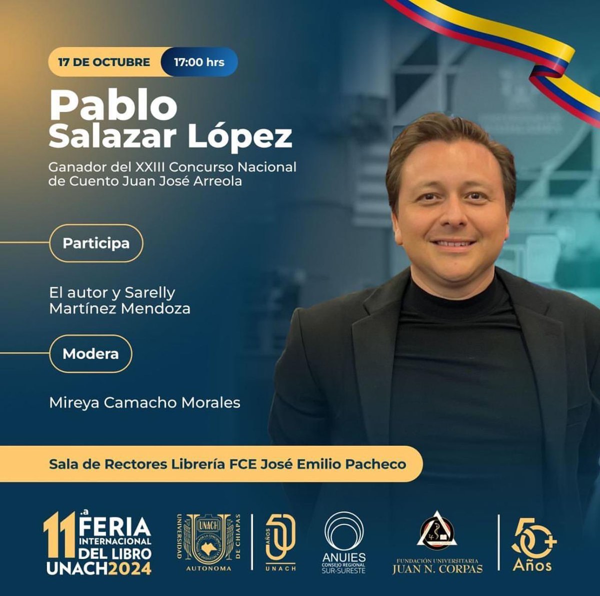 sotelo888's tweet photo. Anótenle. Acompañen mañana a @PabloSalazarL, ganador del “Concurso Literario Nacional de Cuento Juan José Arreola” 2024.
Con @sarelly_martinezm; evento en que hablarán del libro “Tras la huella del ñandú”, con que Pablo ganó tan importante premio literario🪴 https://t.co/tyVIphQmnf