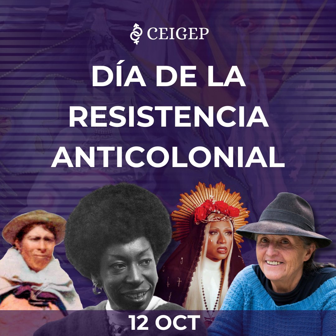 ceigep_unmsm's tweet photo. 💥 #Rememoremos | Día de la Resistencia Anticolonial ✊🏾
El 12 de octubre de 1492, comenzó la invasión colonial en los territorios que Occidente denominó América, marcando el inicio de un proceso de dominación y violencia que reconfiguró el mundo. https://t.co/s9zcmjfshm