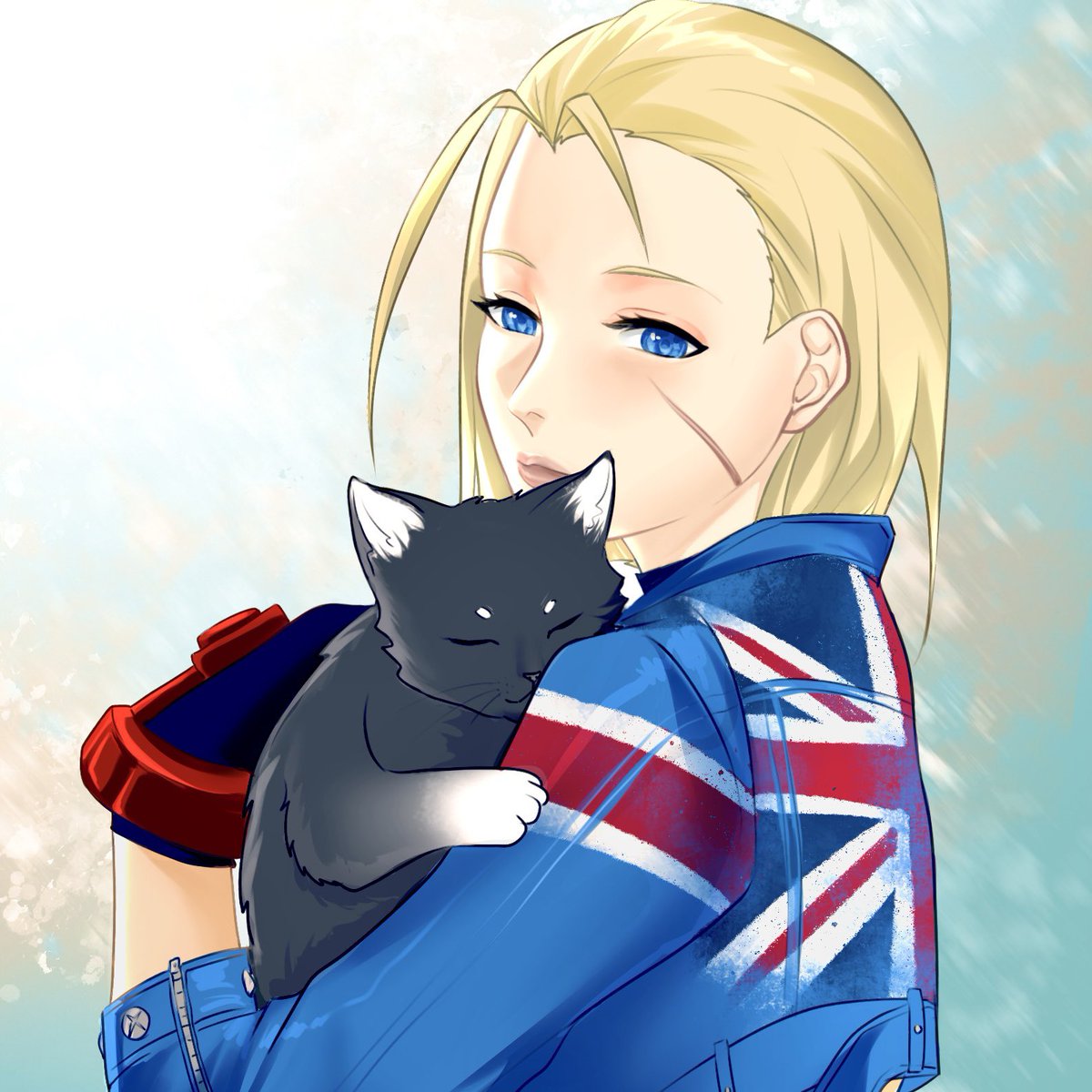 annnife's tweet photo. 面对猫猫的士兵也会露出温和的一面💕 https://t.co/dYPvjz24UC