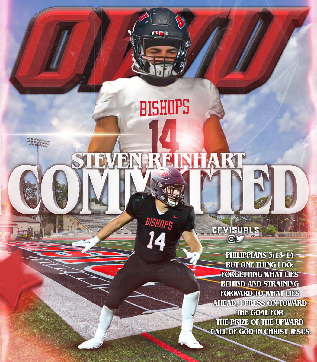 _StevenReinhart's tweet image. Go Bishops 🔴⚫️

@CoachTomWatts @CoachWard @OWUCoachDelaney @OWUBishopFB @OWUSport @MTigerFB