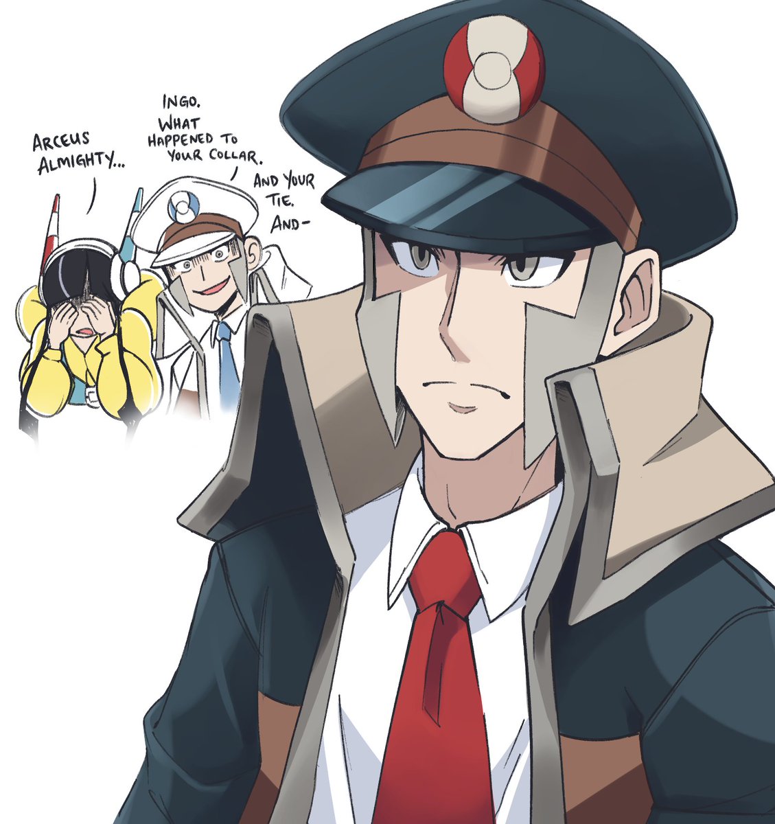 esprei96's tweet photo. silly drawing i did based on beta submas sprites (specifically for ingo)

emmet is confused; elesa is just straight up disappointed https://t.co/XGcKTvAsZ8