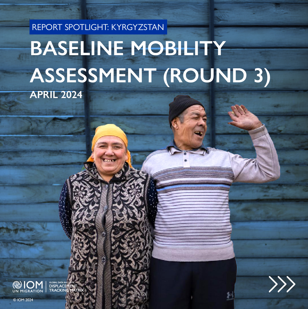 DTM_IOM's tweet image. Check out the latest DTM mobility assessment report from #Kyrgyzstan 

Data from 999 communities shows an est. 34,966 international migrant workers &amp;amp; 44,391 internal migrants were hosted from 2020 to April 2024.

➡️ For more bit.ly/DTM-Kyrgyzstan… @IOM_ECA

#data4insight
🔎📑🇰🇬