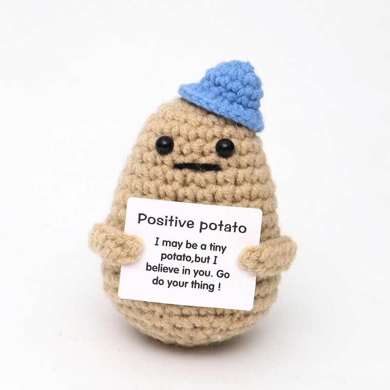 Customize Wholesale funny positive potato Hand-crocheted doll New Cute Positive Potato toys

positive potato#crochet doll#toys#Christmas gift#