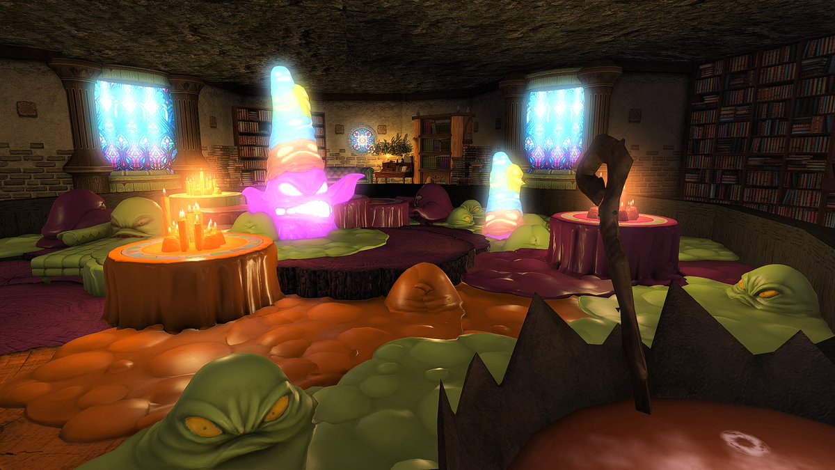 TeigeZuHeltzer's tweet photo. BIG NEWS SPOOKY PEOPLE

The Tricks and Treats event is almost here!! October 30th! Info in the Carrd! https://t.co/F7qw0cjWv0

"The Cauldron"

Witch, I can hear this image. 

Chuchulainn-LB-Ward3-Plot37

 #FF14Housing #FF14ハウジング #hgxiv #HousingEden #FF14 #FinalFantasyXIV https://t.co/5eqkacA5eB