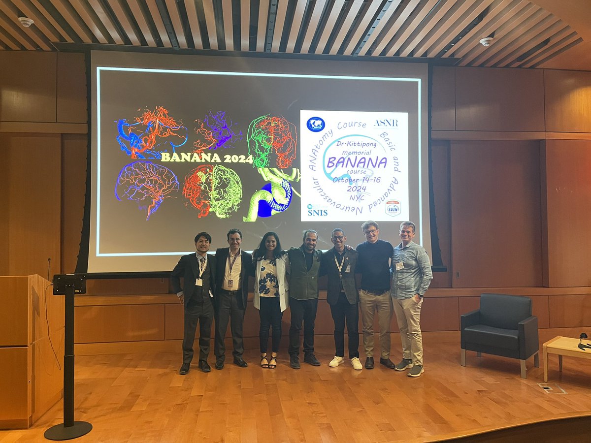 Thank you <a href="/eytanraz/">Eytan Raz</a>, <a href="/shapiro_maksim/">Maksim Shapiro</a> and team for an amazing Banana Neuroanatomy course! Great learning experience and wonderful meeting so many brilliant minds. #Banana #NYU #Neurointervention