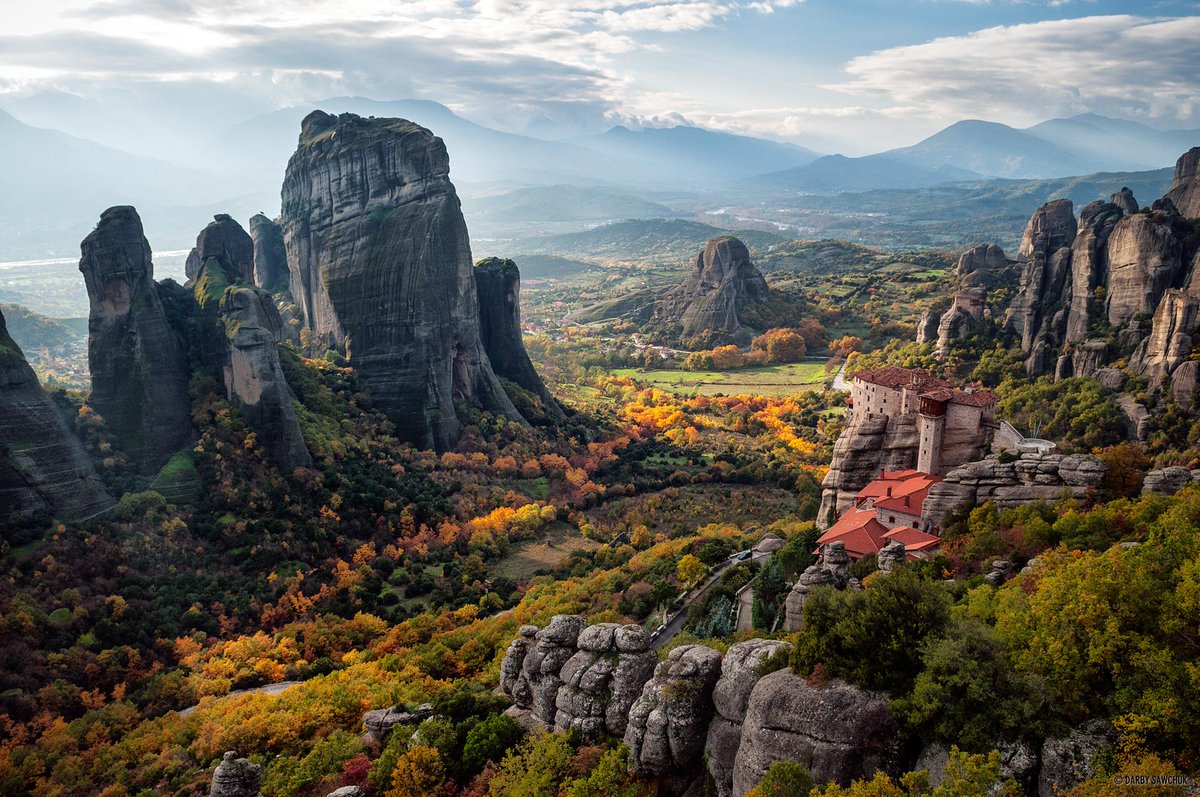 Holy Monastery of Roussanou, Meteora, Greece, Darby Sawchuk!🤩