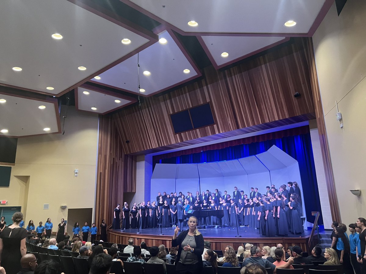 Great evening at SHS the combined Choirs of Santiago HS, Citrus Hills Int., and El Cerrito Int. Combine for performances. #todayatshs