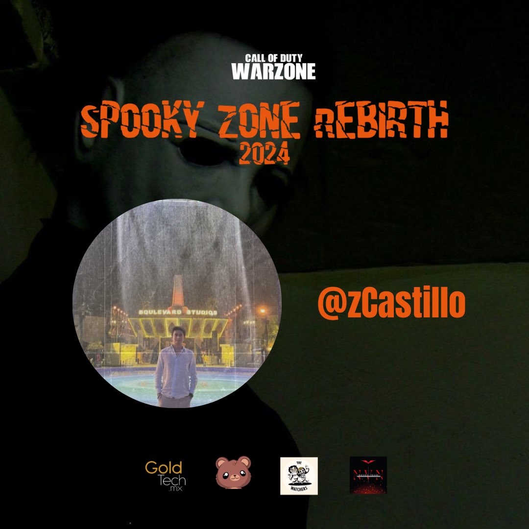 🎃SPOOKYZONE REBIRTH🦇

💀Le damos la bienvenida a nuestro 2do capitán🎃

🦇<a href="/zCastillo_/">LEV Castillo 🏰</a> 🦇
 
💀20 de octubre 6:00PM Hora CDMX🦇

<a href="/th3watchers/">The Watchers</a> 
<a href="/goldtechmx/">Gold Tech Mx</a> 
@bimbitodonitas