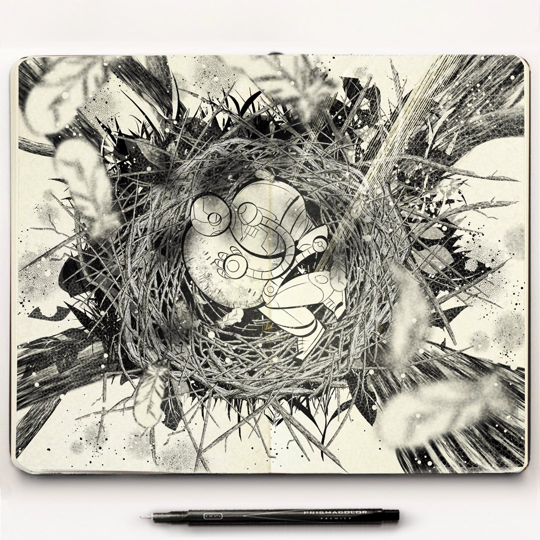 myinkcorner's tweet image. #inktober day 15 #TheWildRobot #TheWildRobotMovie