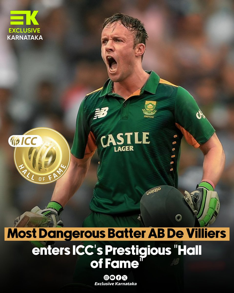 Exclusive_KA01's tweet photo. Apart from AB de Villiers, former India spinner Neetu David and former England captain Alastair Cook were also inducted into its prestigious Hall of Fame.
#ABdeVilliers #ABD #ICCHallOfFame #INDvsNZ https://t.co/lBCah4ReYc