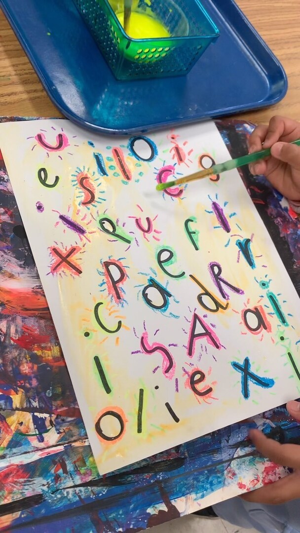 Scenes from the final steps of creating our “Biggest Word you ever Heard” typography pieces.

#supercalifragilisticexpialidocious #ElementaryArt #ArtInElementary #ArtEducation #KidsArtClass #ElementaryArtTeacher #PrimaryArt #ArtTeacherLife #ArtClassroom #InspireThroughArt #Teac…