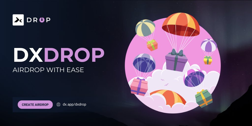 dxsale's tweet image. Streamline your token distribution process with #DxDrop. Get your tokens into the hands of your community quickly and efficiently 🔁

Airdrop now 🪂 dx.app/dxdrop
