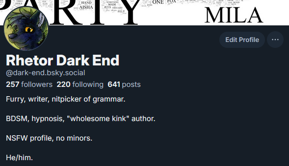 A reminder that you can also find me on the other site: