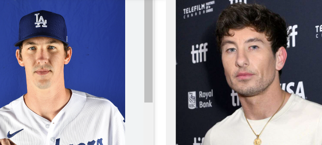 mspici's tweet photo. Separated at Birth: Walker Buehler and Barry Keoghan https://t.co/G6vSmVYOGv