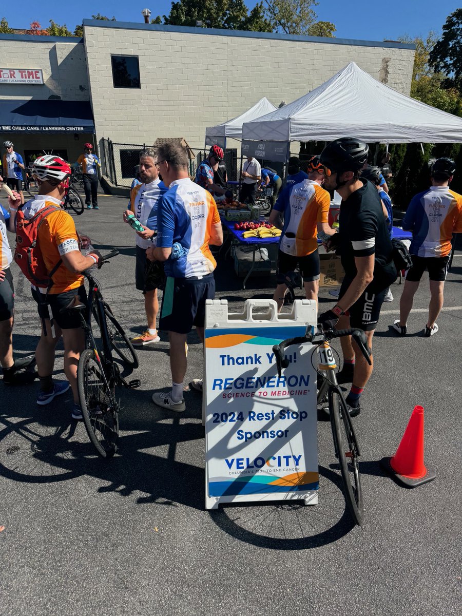 Velocity Ride (@velocity_ride) on Twitter photo Thank you to Regeneron for being a dedicated sponsor and supporter of Velocity for the last 6 years! Our Riders loved taking a quick break from the route to refuel at the Regeneron Rest Stop. #VelocityRide Thank you to Regeneron for being a dedicated sponsor and supporter of Velocity for the last 6 years! Our Riders loved taking a quick break from the route to refuel at the Regeneron Rest Stop. #VelocityRide