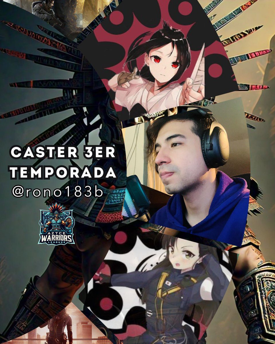 Aztecwarriorsr6's tweet photo. Bienvenidos🎙️

Presentamos a los casters oficiales de esta tercera temporada, mucha experiencia y dedicación en todo lo que hacen es un honor tenerlos esta temporada

@rono183bboy 
@cvv_1019 
@salinasedugom16 https://t.co/srGhqCD737
