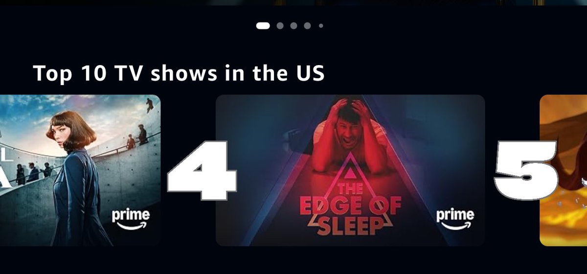 Anomalous__Duck's tweet photo. WE ARE NUMBER 5 IN THE US AND NUMBER 4 FOR TV SHOWS!!!!! LOOK AT THE POWER WE HAVE HAD!!!! WAY TO GO #marktwt #Markiplier #TheEdgeOfSleep #TheEdgeofSleeponPrime #qcode @markiplier @QCODEmedia https://t.co/aI5I8TFoVm