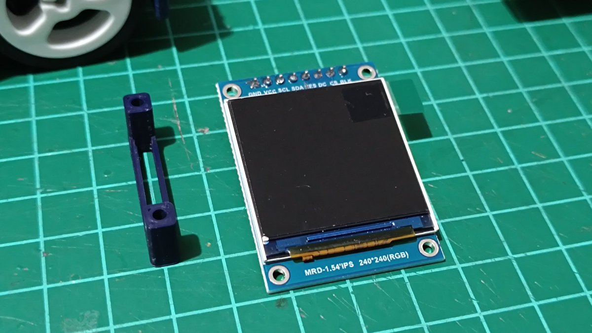 draker_dg's tweet photo. I managed to get the Arduino Nano ESP32, the HC-SR04 and the 1.54" LCD screen, I proceeded to print the LCD support and now I have everything ready to get the new @mirobotech's BEAÉR robot working 😁👍🏽
LCD support: https://t.co/i3OQ4boYpy
#robotics #mirobo #arduino #nano #esp32 https://t.co/z5mwalE6BU