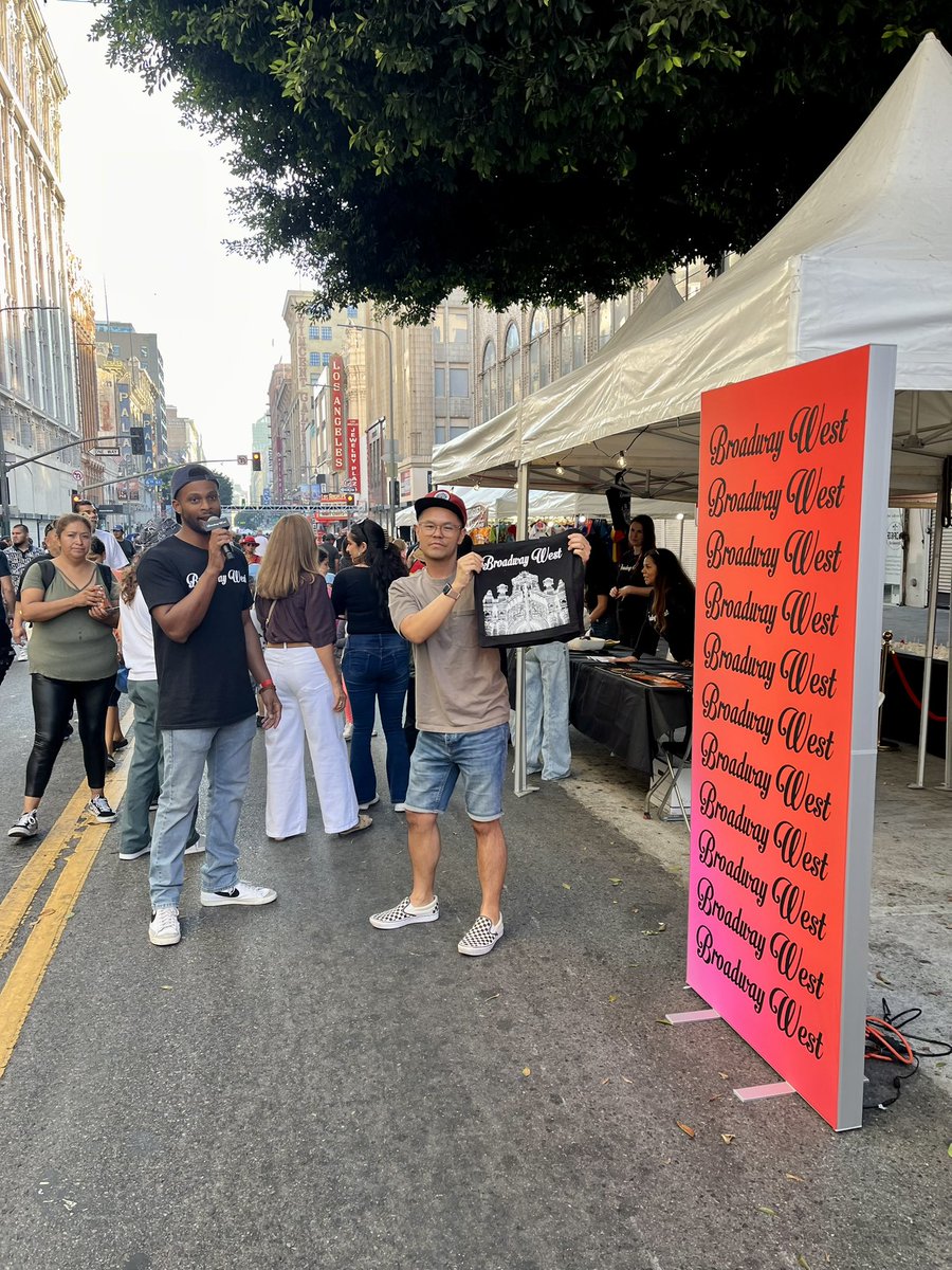 Amazing night at <a href="/broadwaynightla/">Broadway Night Lights</a> for our Broadway West @broadwayDTLA team as we highlighted our efforts to revitalize the historic theater district of #dtla