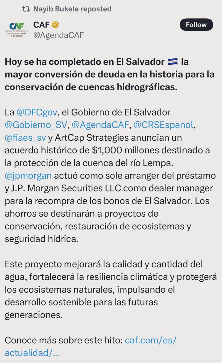 LauraPocaSV's tweet photo. #Recuerdan ….. 

¿Se recuerdan que hace unas semanas los opositores y sus voceros estaban con la cantaleta de que “Nadie le quería prestar a El Salvador” ? 

¿Se recuerdan que hace una semana la oposición y sus voceros estaban con la cantaleta que porque se iba a refinanciar la deuda y que de dónde salía ese dinero porque nadie le prestaba a El Salvador? 

🙅🏻‍♀️Mientras toda la maquinaria opositora nacional e internacional siguen enfrascados en perseguir al Presidente y su familia a base de cuentos y difamaciones: 

🔥El Presidente @nayibbukele NO se detiene. 

🔥El Presidente #Bukele NO se distrae.

🔥El Presidente #Bukele sigue enfocado en su estrategia económica.

🔥El Presidente #Bukele NO para de trabajar y buscar soluciones. 

✅El Presidente contesta con resultados contundentes, el Despegue económico más fuerte que nunca.

✅Estos tratados, esta reestructuración significa: Solidez económica, confianza, visión, inversión, ahorro, y mucho más son respuestas son monumentales que solo un estratega audaz como @nayibbukele puede lograr🔥