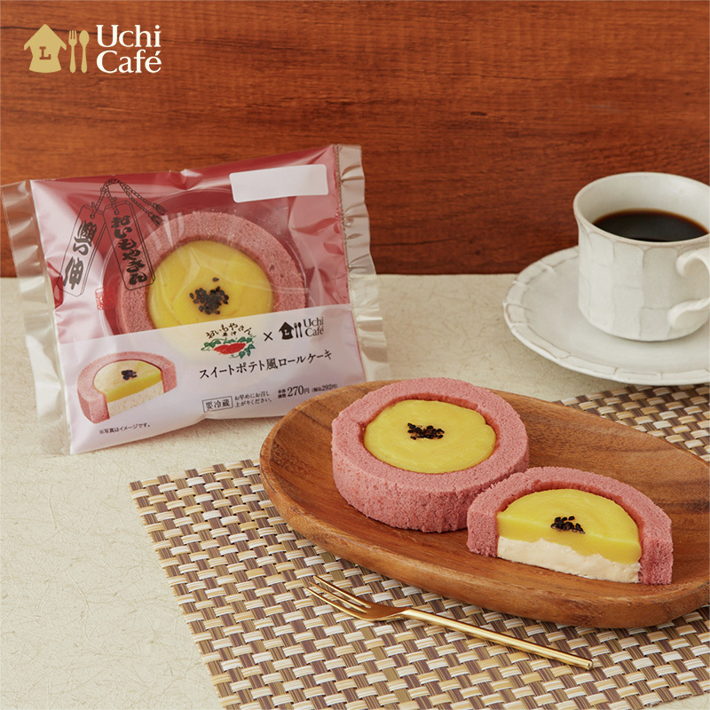 akiko_lawson's tweet photo. 「おいもやさん興伸」が監修した「スイートポテト風ロールケーキ」が発売中♪
スイートポテト風味の芋クリームとカスタードクリーム、紫芋風の生地を使ったロールケーキです(^^)
#ローソン #ウチカフェ #おいもやさん興伸
https://t.co/DBOFJvZd7d https://t.co/RfiLNTQxoR