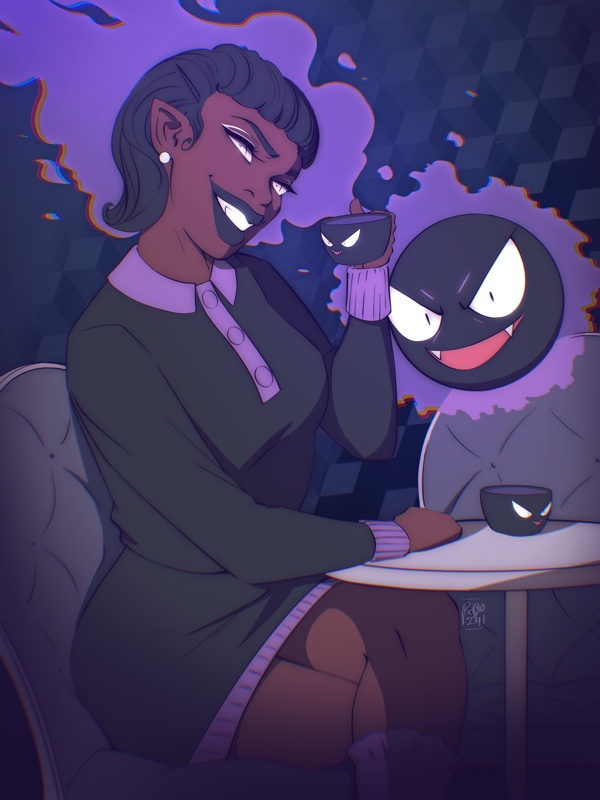 pinalaflame's tweet photo. gastly 👻#blacktober no. 16 https://t.co/qVW6kSx1i0