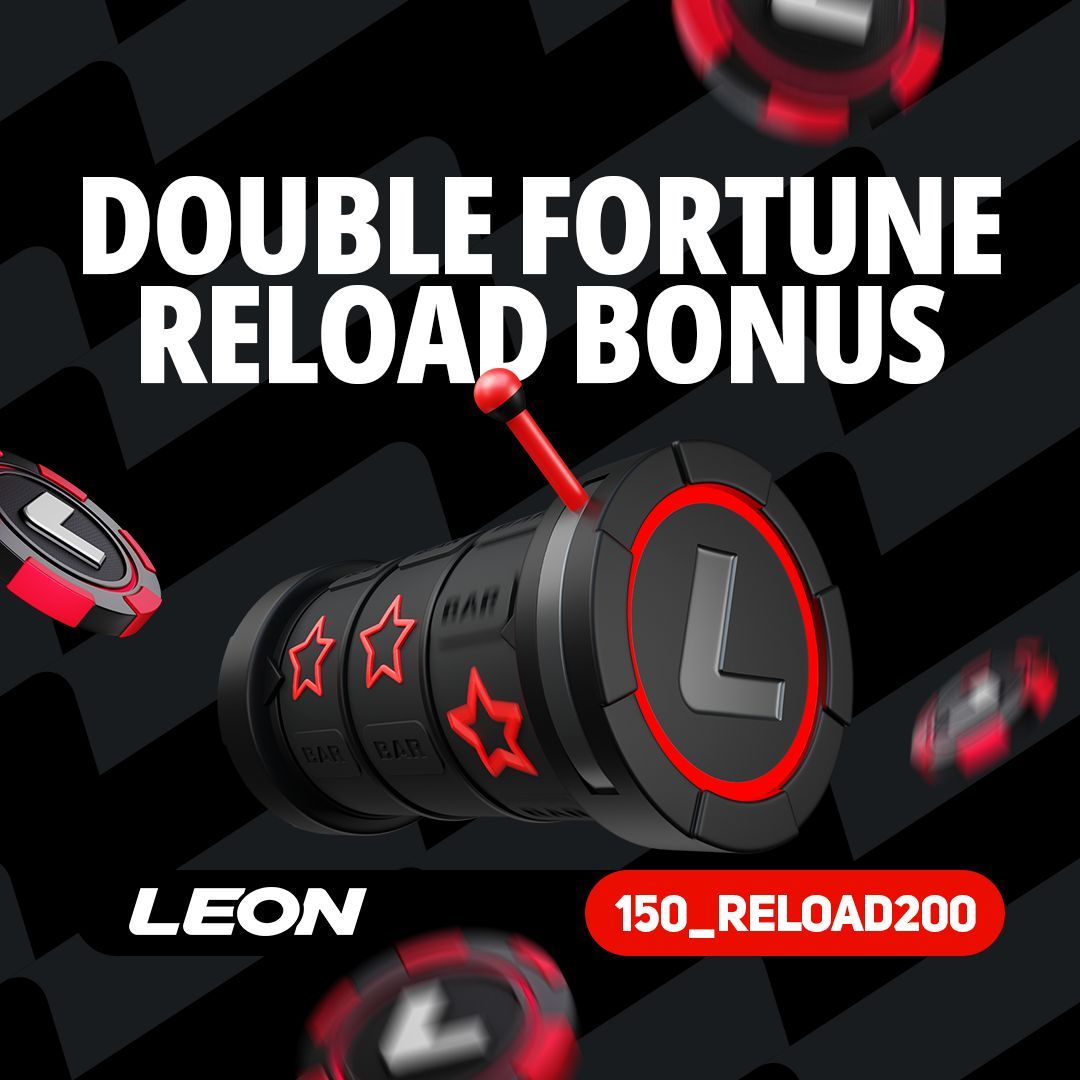 Screenshot of Leon Casino mobile app interface showing game selection and navigation.