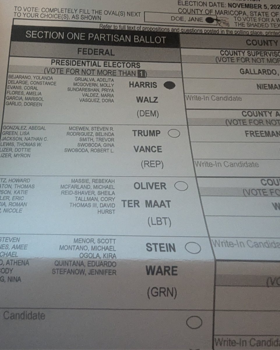 BigD_Democrat's tweet image. Finally got my ballot today in Maricopa county. I'll be dropping it off tomorrow morning before work. 💙