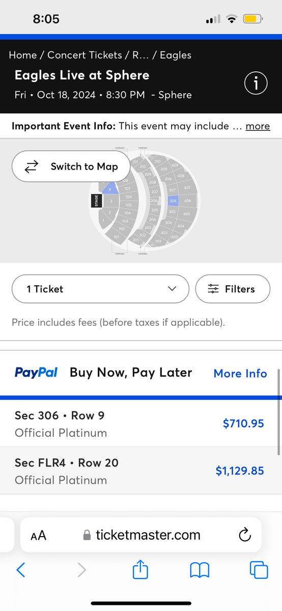 Sechr1st's tweet photo. @pulpmx I want to go but these ticket prices are outrageous, I have average sized ceilings https://t.co/piAmiKJ2gb