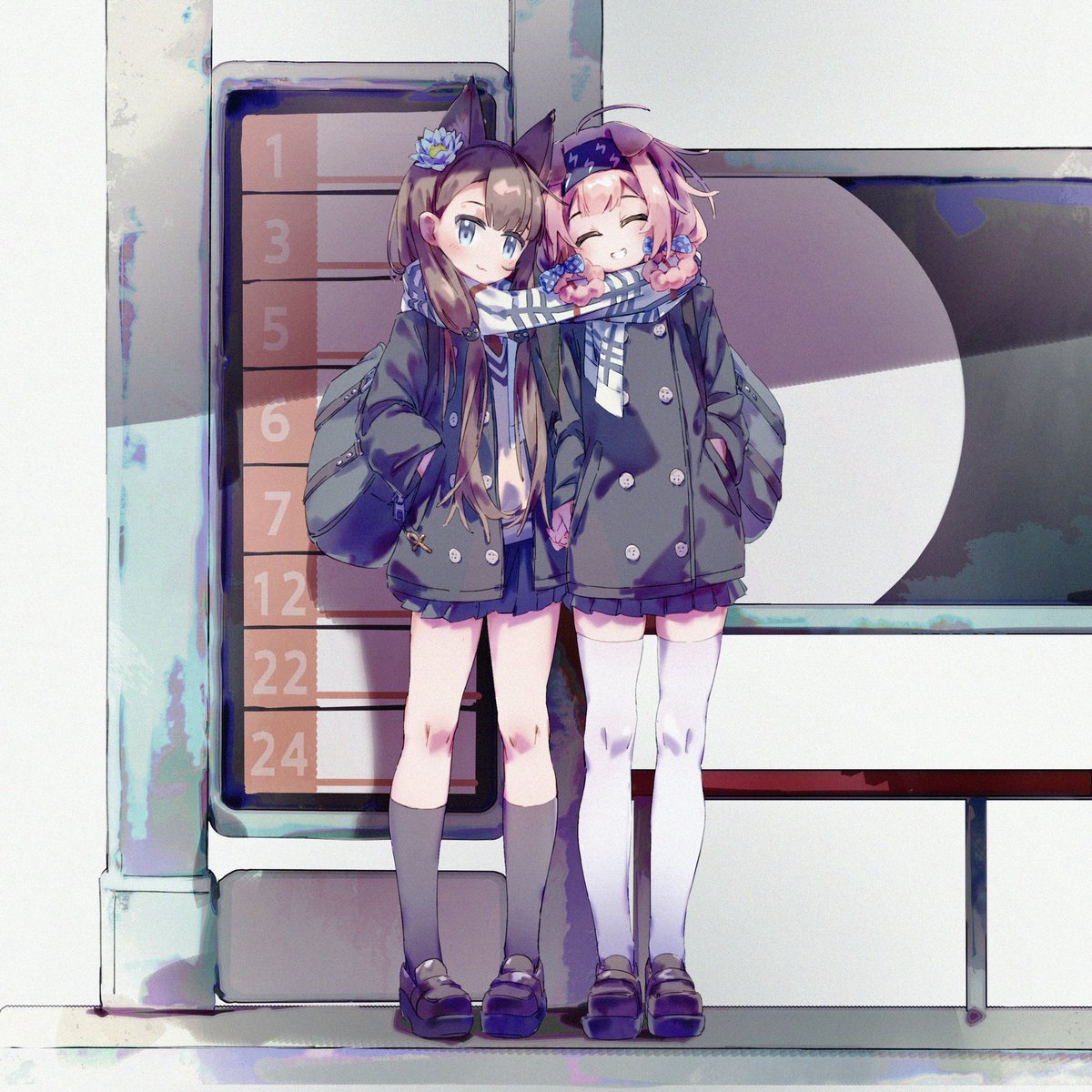 3mawei's tweet image. 贴贴
#Arknights  #明日方舟 #澄闪 #佩佩 #Goldenglow #Pepe