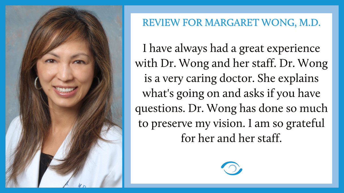 EyeAtlanta's tweet image. Sharing an awesome review for Margaret Wong, MD! 🌟

Learn more about Dr. Wong: ⬇️
bit.ly/4eyfllq