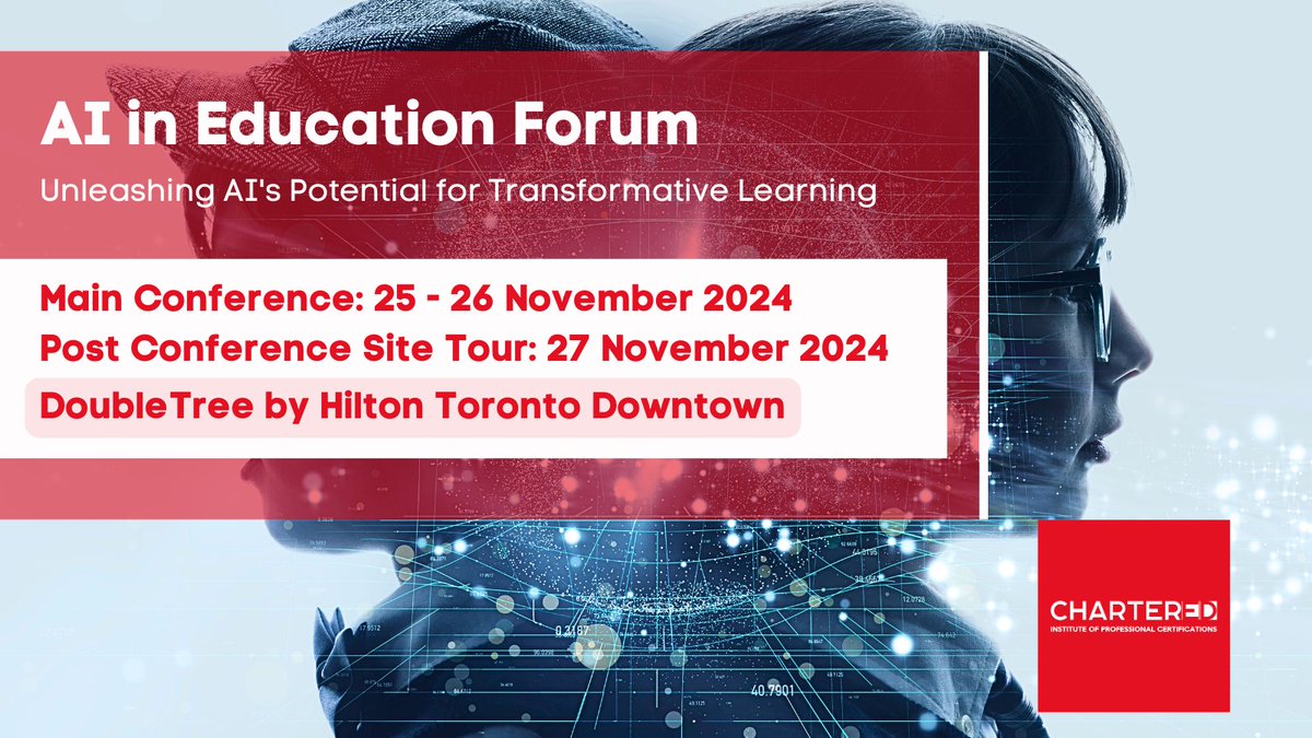Connect with educators &amp; tech innovators and explore how AI is revolutionizing education at the AI in Education Forum, happening from November 25 to 27 in Toronto. Register now: aieducationforum.org