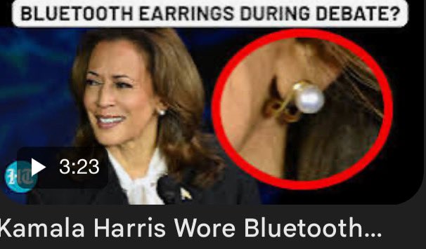 MrJoshuaYoder's tweet image. Anyone notice that @KamalaHarris wore the same earrings during today’s interview with @BretBaier as the @realDonaldTrump debate?

#KamalaInterview #HarrisInterview #BretBaier 

When she doesn’t have a teleprompter how does she maintain answers? I bet Obama is on the other end!