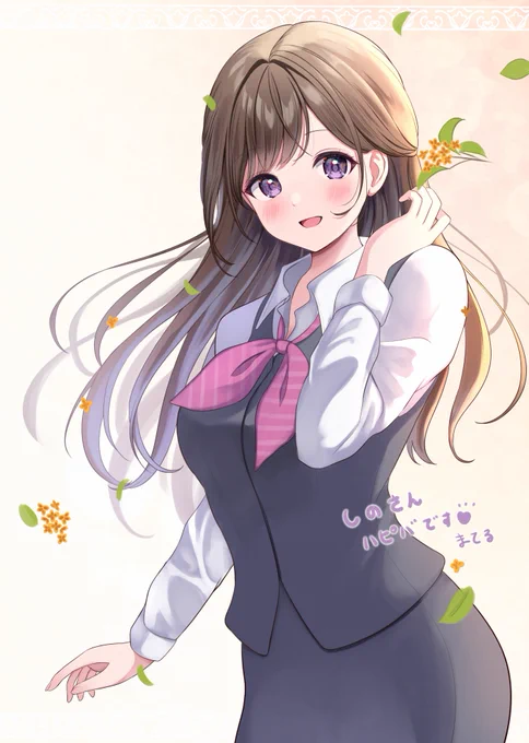 天城しのさん(#amagi_shino)の受付ちゃん 