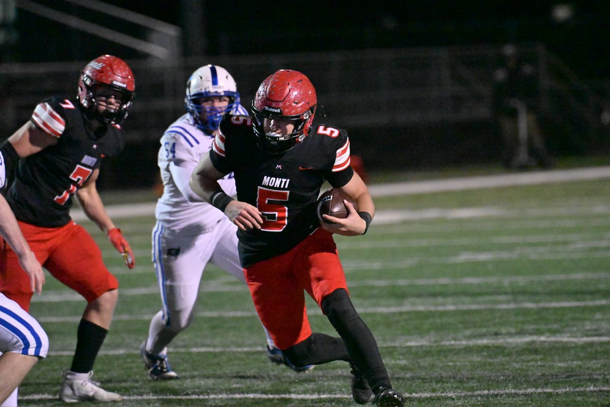 MonticelloMagic's tweet photo. FINAL: Football 

After starting 0-2, Monticello Football won six straight, including a 48-13 win in the regular season finale. 

Monticello is the No. 1 seed in Section 6-5A and will play the winner of Park Center/Irondale on Oct. 26 at 1:00 p.m. at Monticello Memorial Stadium. 

#MontiMagic