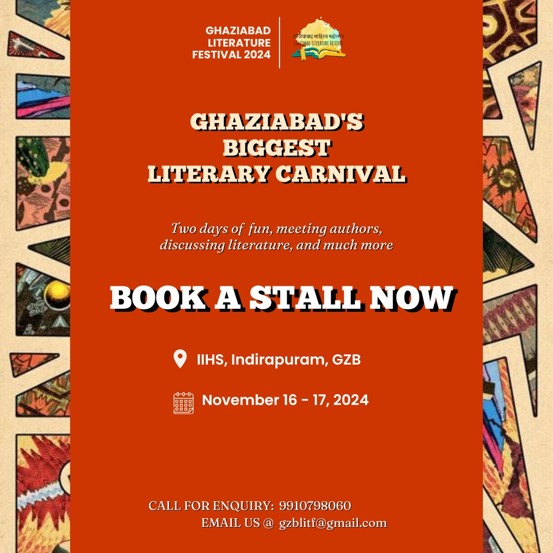 Ghaziabad Literature Festival (@gzblitfest) on Twitter photo #Ghaziabad Literature Festival is scheduled for November 16 and 17.
Book a stall and be a part of the most vibrant #literary carnival in GZB
120 #authors, 20+ sessions
Dedicated to sh #Dinkar
#keynote address by <a href="/richaanirudh/">richa anirudh</a> #Literature <a href="/UPGovt/">Government of UP</a> <a href="/AtulGargBJP/">Atul Garg</a> #IIHS #Indrapuram #Ghaziabad Literature Festival is scheduled for November 16 and 17.
Book a stall and be a part of the most vibrant #literary carnival in GZB
120 #authors, 20+ sessions
Dedicated to sh #Dinkar
#keynote address by <a href="/richaanirudh/">richa anirudh</a> #Literature <a href="/UPGovt/">Government of UP</a> <a href="/AtulGargBJP/">Atul Garg</a> #IIHS #Indrapuram