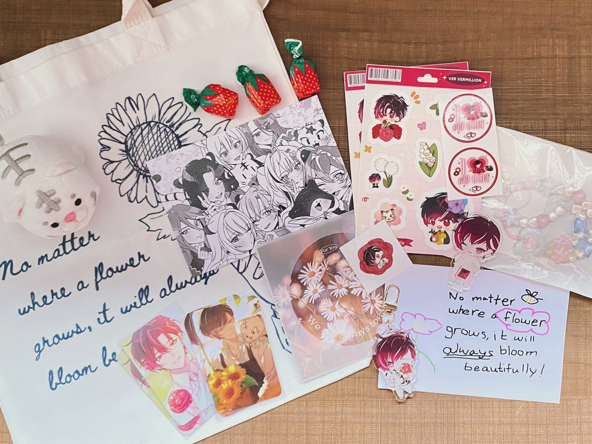 virzayki's tweet photo. gifts I received recently! thank you blooming serenity &amp; berry 😭❤️ https://t.co/bfSv8IjUyF