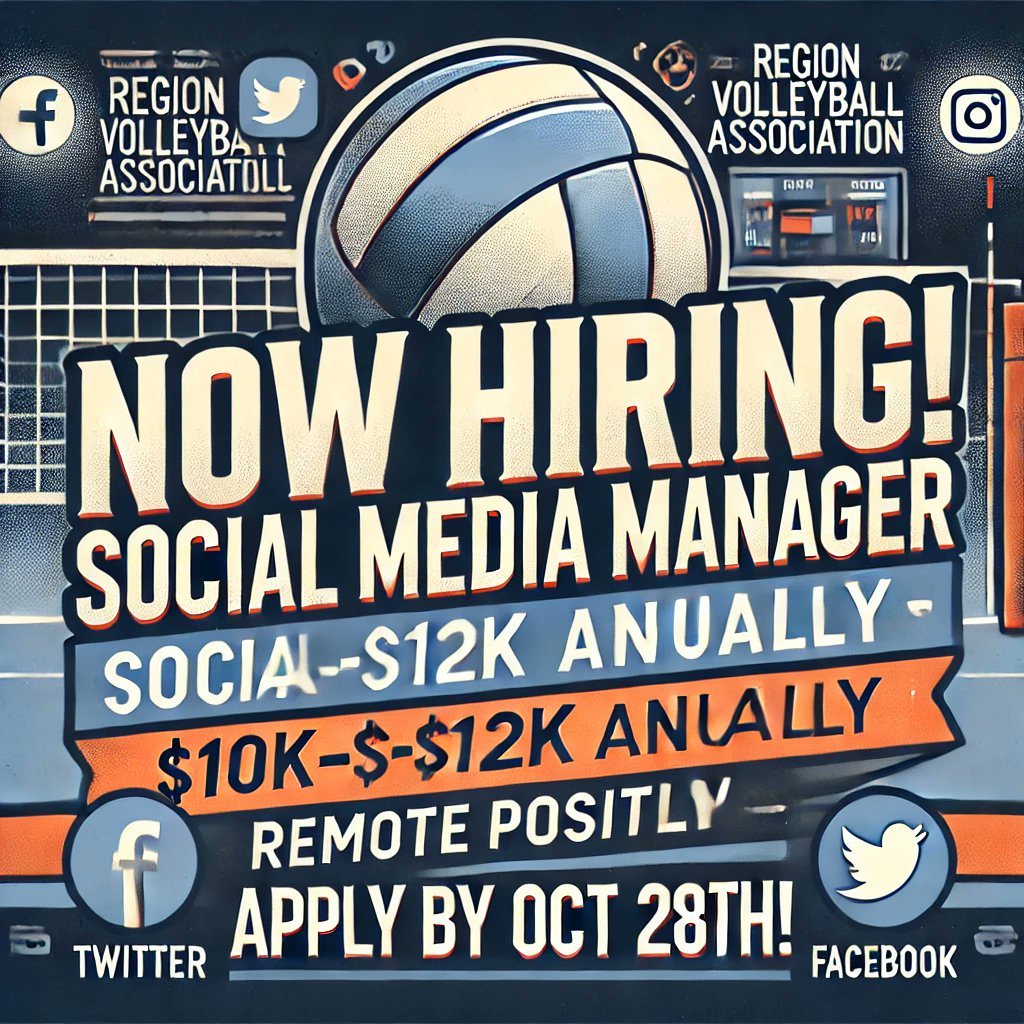 🚨 Now Hiring: RVA Social Media Manager! 🚨

🏐 Remote, part-time 💸 $10K-$12K annually 📅 Apply by Oct 28th

Get all the details and apply here: docs.google.com/document/d/1hv…

#JobOpening #SocialMedia #Volleyball #Hiring