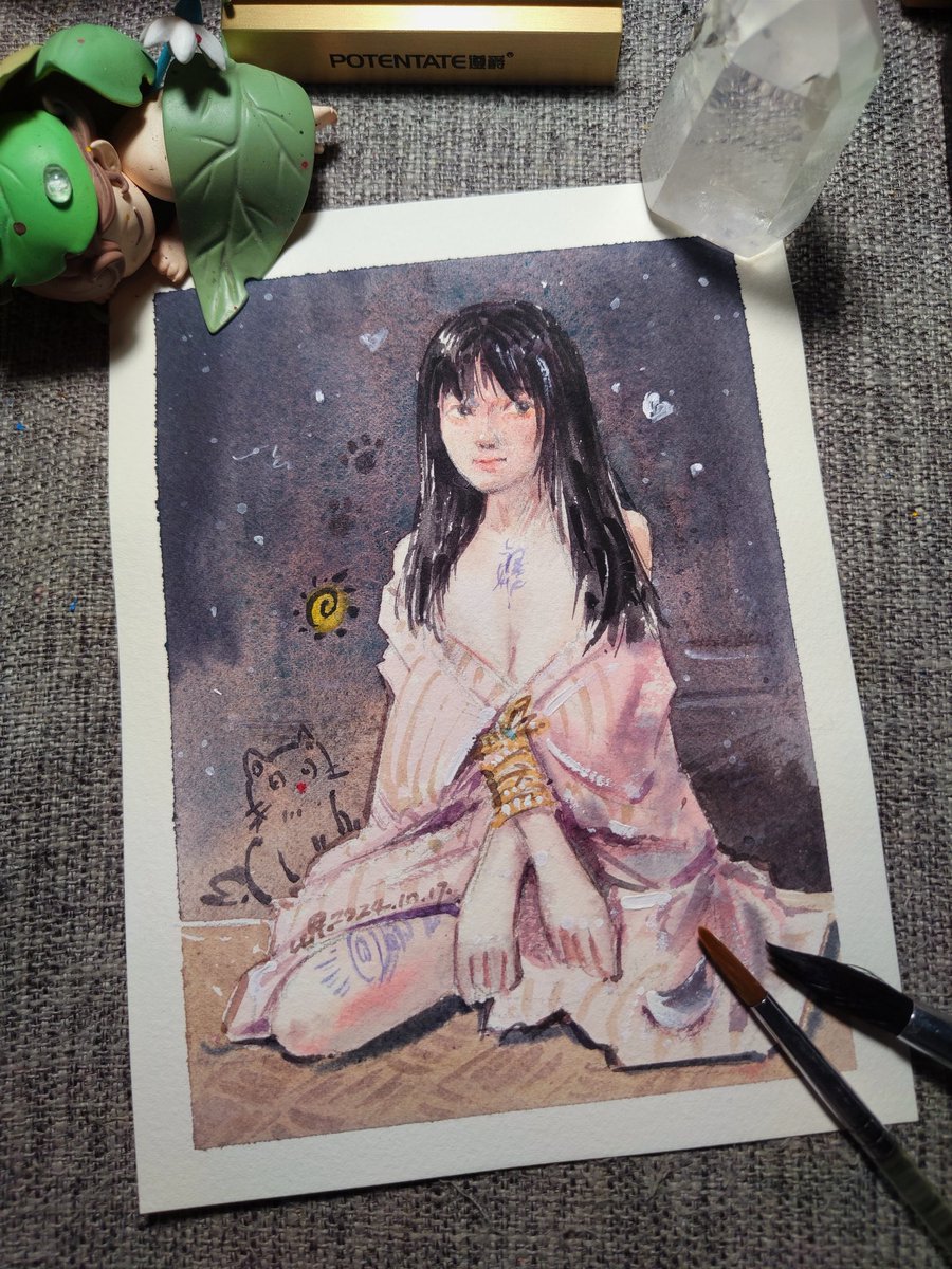 粉色和服～
模特：<a href="/Doooooux/">Soooofts</a> 
缚手：<a href="/Nietzsche_Cn/">尼采_成都</a> 
素材：<a href="/whiteplace_1/">白寺</a> 
<a href="/Fengsiyuan/">Mr.死因</a> 
#水彩 #水彩画 #人体 #水彩人体 #露出 #绳缚 #和服