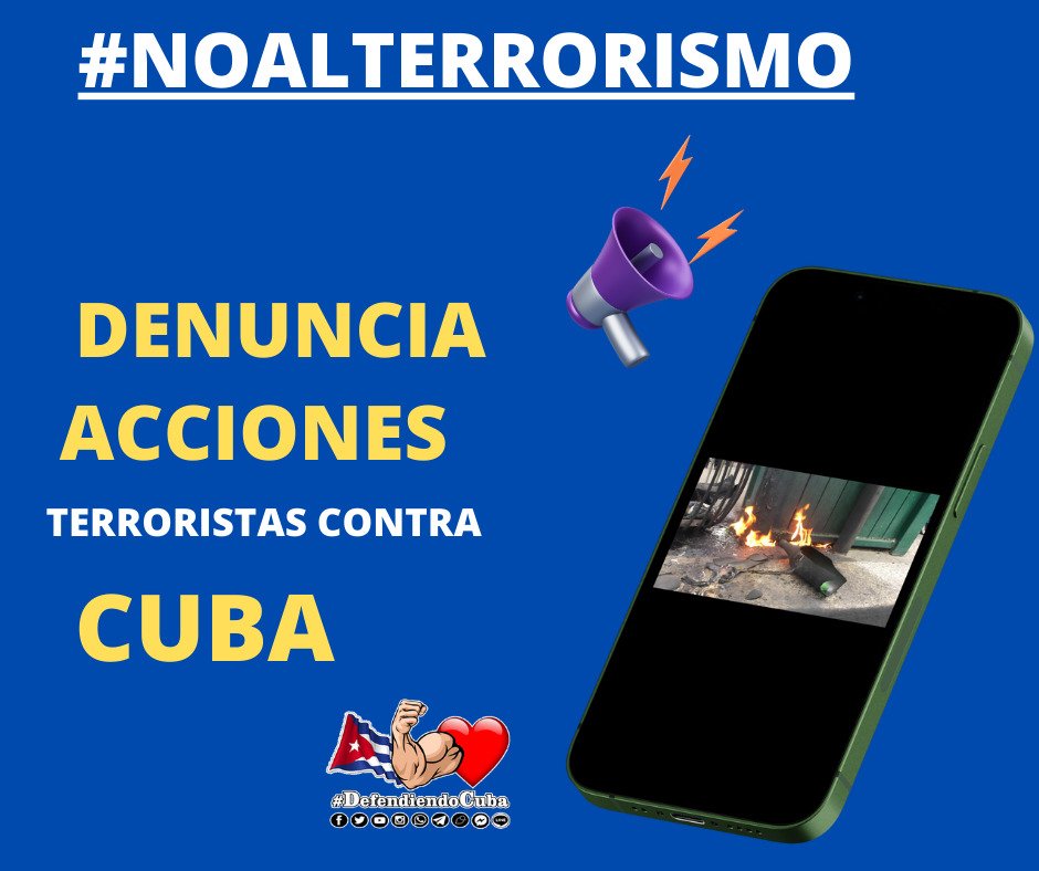 cubacooperaven's tweet photo. #NoAlTerrorismo #Cuba denuncia los actos terroristas y el silencio cómplice de las autoridades de los Estados Unidos, Basta ya de Hipocresía. https://t.co/JsUpi5pNb7