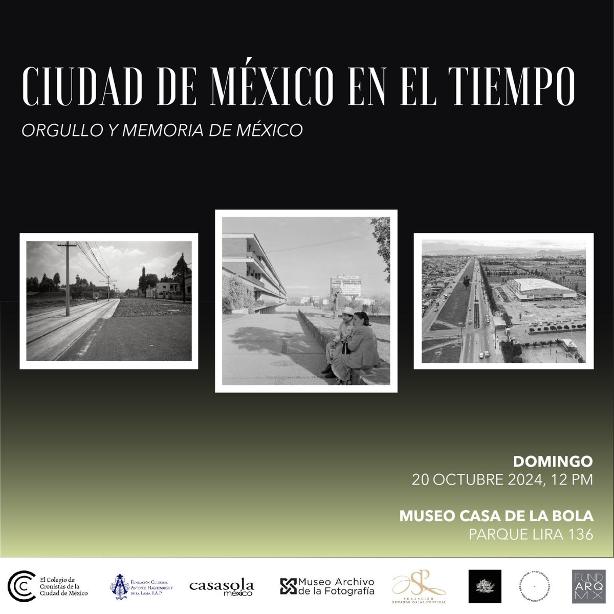 fundarqmx's tweet image. Este domingo 20 de octubre a las 12 PM será la segunda sesión del ciclo #ARCHIVOS #FOTOGRÁFICOS: orgullo y memoria de #México.

En esta ocasión se presenta el archivo de la Fundación Armando Salas Portugal A.C. y La Ciudad de México en el Tiempo

Registro: eventbrite.es/e/archivos-fot…