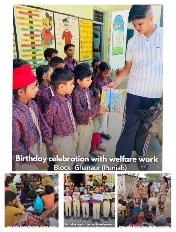 Preetin71070225's tweet photo. Education is the base of transforming lives and world. With the pious inspiration of Saint Dr MSG Insan, Dera Sacha Sauda volunteers provide free education to needy children, help them go ahead and stand on their own feets. With #GiftOfEducation we can change their entire life. https://t.co/HAvhm2Tq9D
